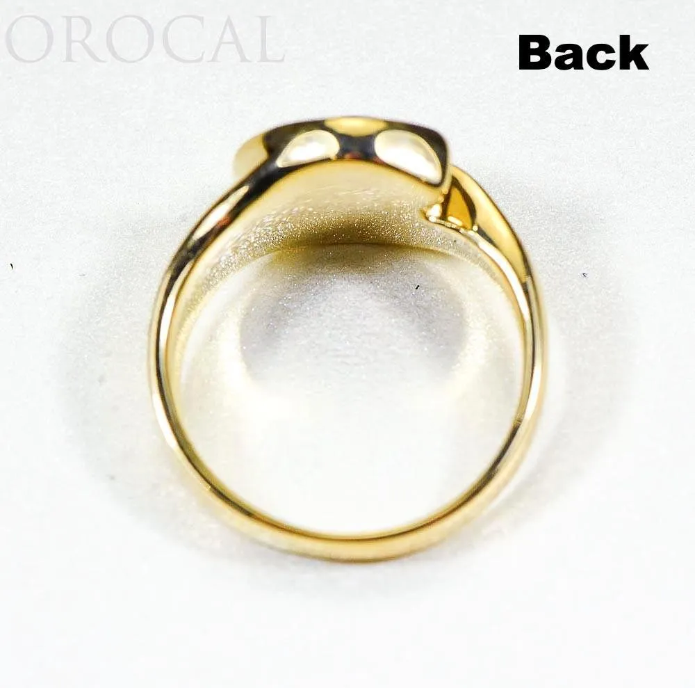Gold Quartz Ladies Ring "Orocal" RLEA5Q Genuine Hand Crafted Jewelry - 14K Gold Casting