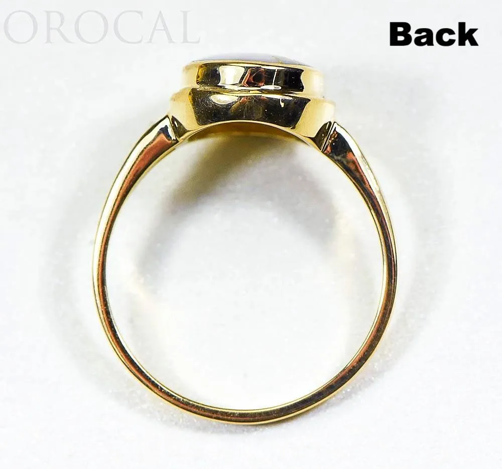 Gold Quartz Ladies Ring "Orocal" RLL1348Q Genuine Hand Crafted Jewelry - 14K Gold Casting