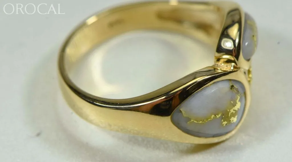 Gold Quartz Ring Ladies "Orocal" RLL1168NQ Genuine Hand Crafted Jewelry - 14K Gold Yellow Gold Casting