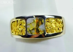 Gold Quartz Ring Ladies "Orocal" RM651OLQ Genuine Hand Crafted Jewelry - 14K Gold Yellow Gold Casting