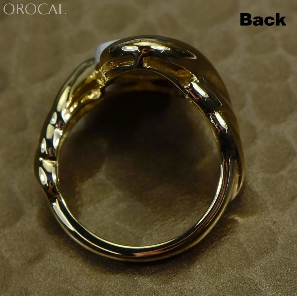 Gold Quartz Ring "Orocal" RL1002Q Genuine Hand Crafted Jewelry - 14K Gold Casting
