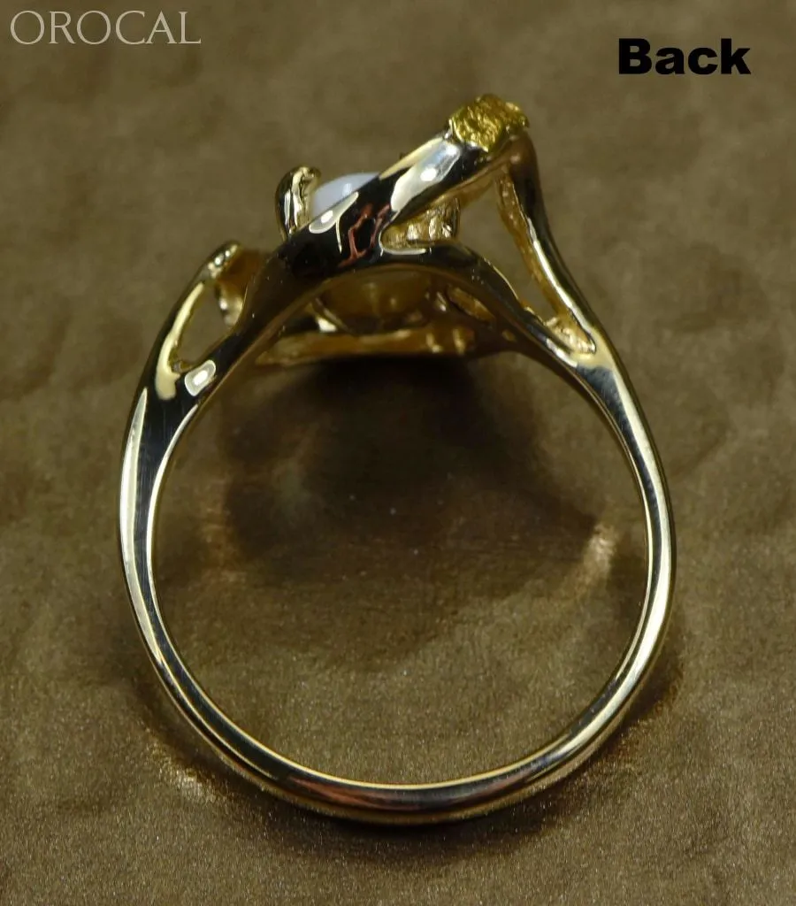 Gold Quartz Ring "Orocal" RL1043NQ Genuine Hand Crafted Jewelry - 14K Gold Casting