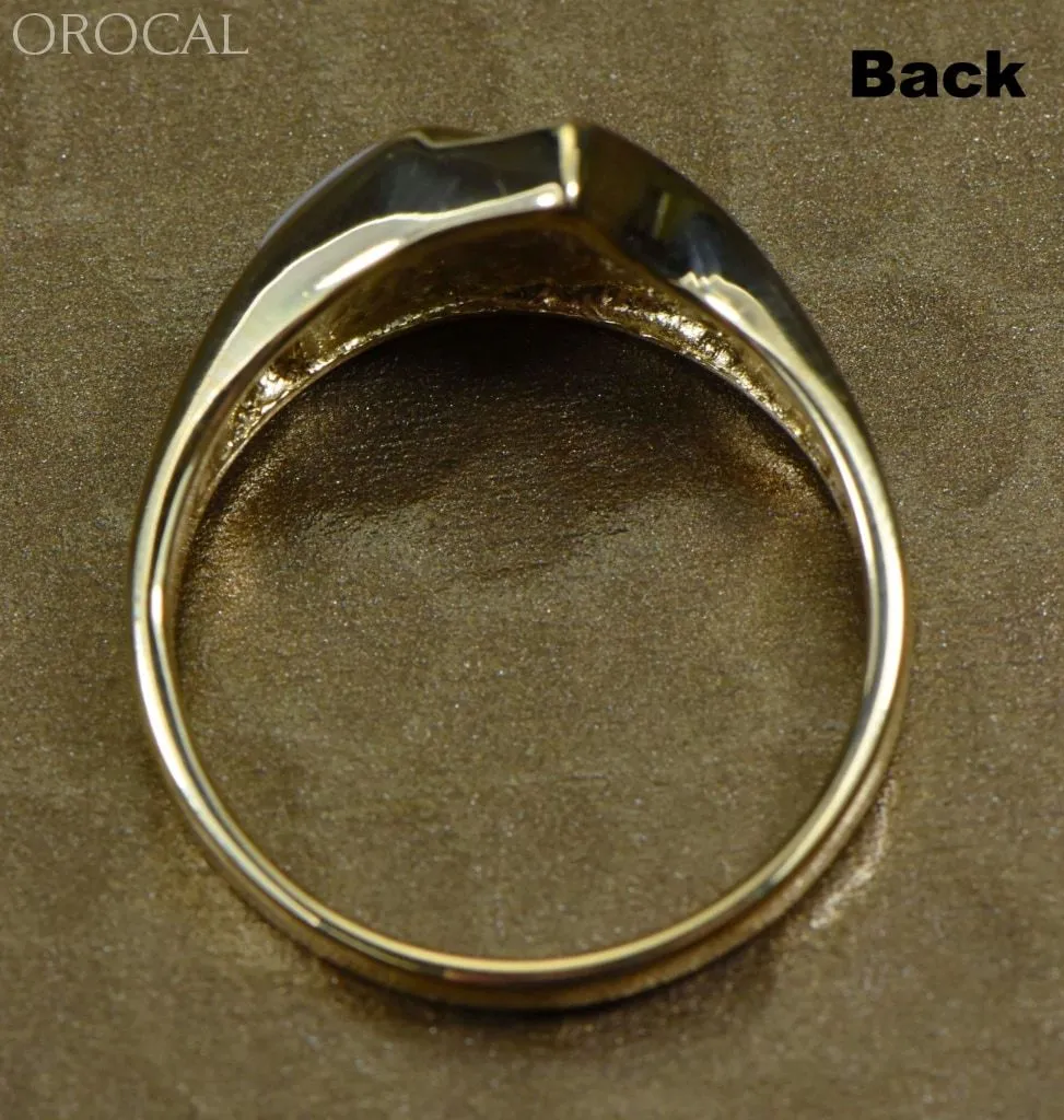 Gold Quartz Ring "Orocal" RL1073DQ Genuine Hand Crafted Jewelry - 14K Gold Casting