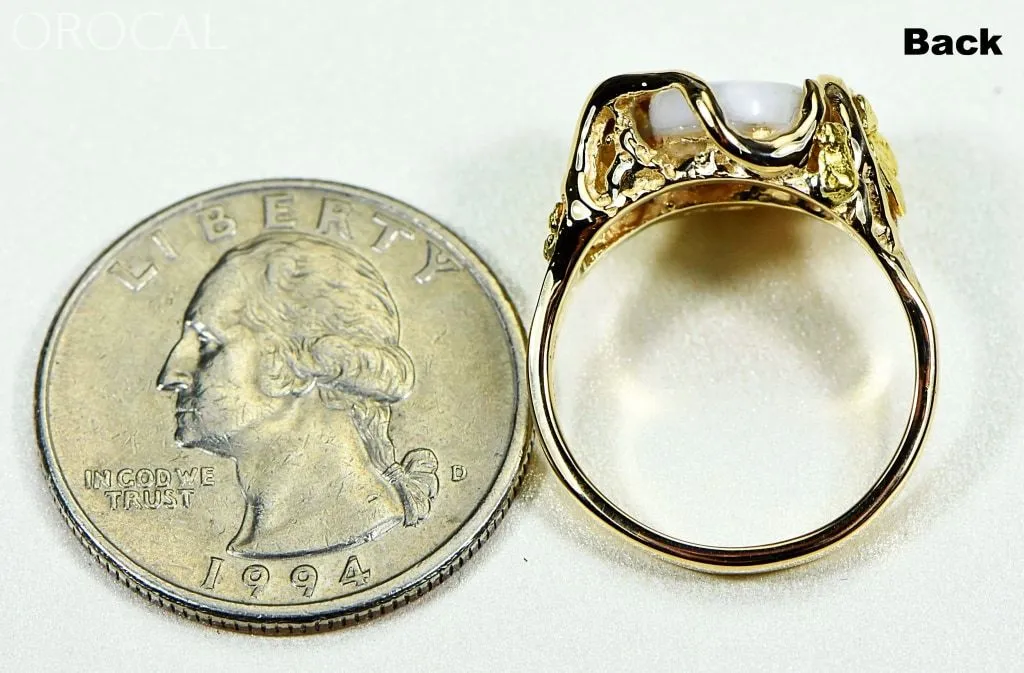 Gold Quartz Ring "Orocal" RL232Q Genuine Hand Crafted Jewelry - 14K Gold Casting