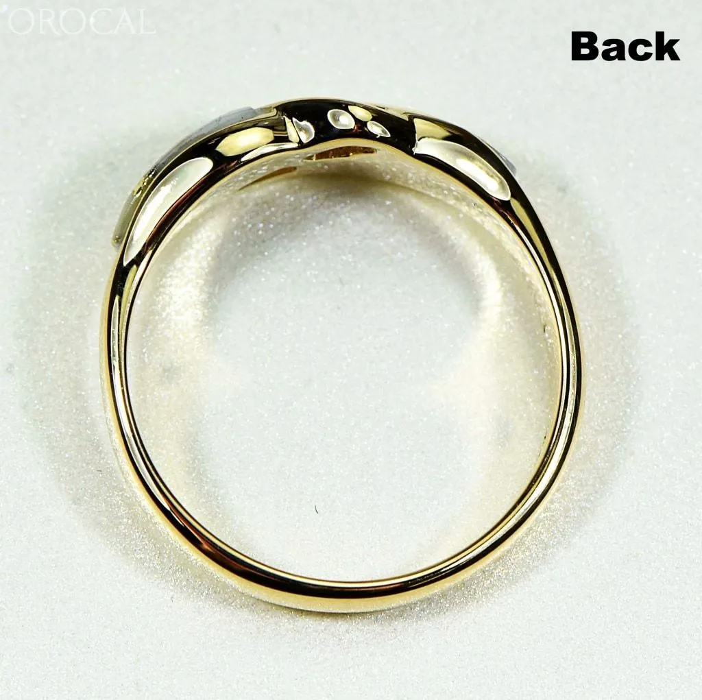 Gold Quartz Ring "Orocal" RL612D10Q Genuine Hand Crafted Jewelry - 14K Gold Casting