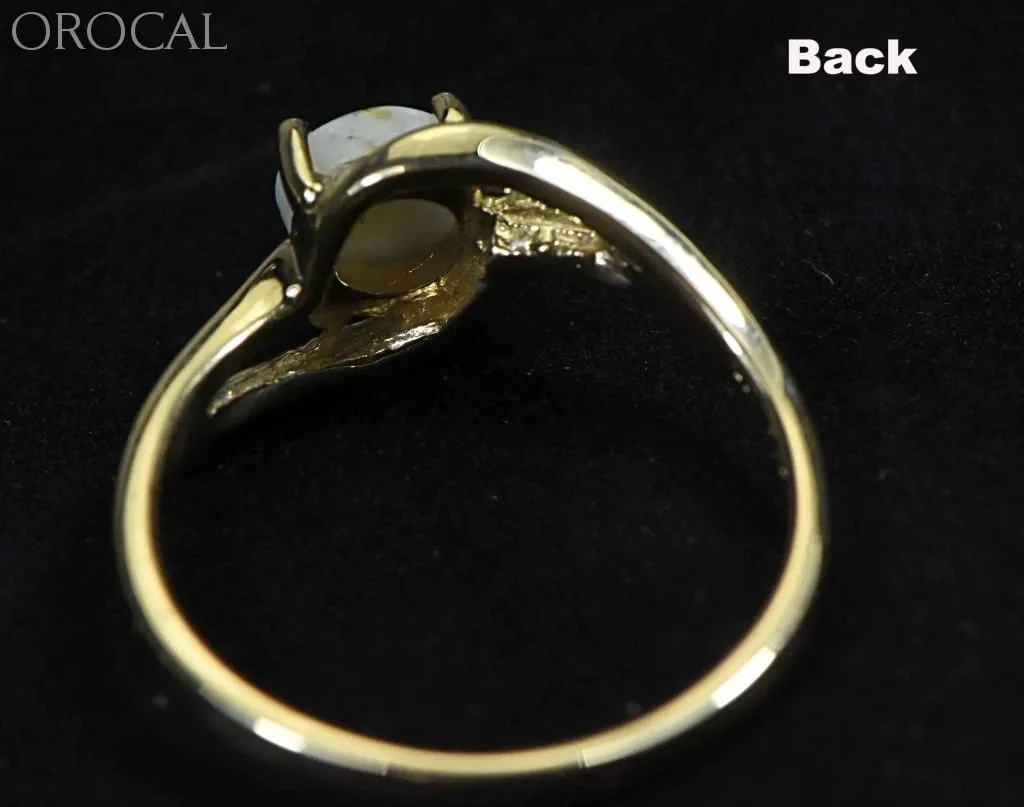 Gold Quartz Ring "Orocal" RL696Q Genuine Hand Crafted Jewelry - 14K Gold Casting