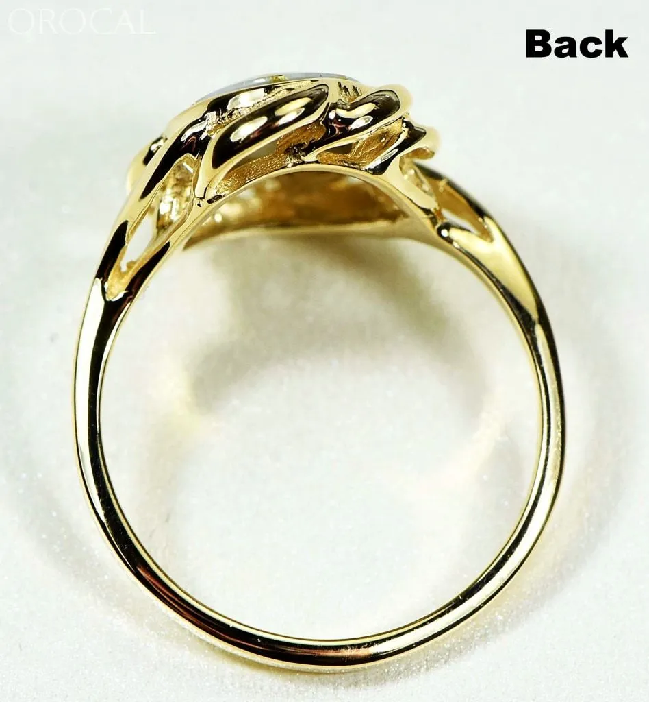 Gold Quartz Ring "Orocal" RL754Q Genuine Hand Crafted Jewelry - 14K Gold Casting