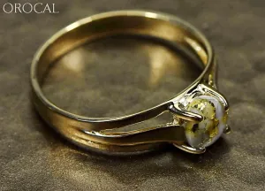 Gold Quartz Ring "Orocal" RL787Q Genuine Hand Crafted Jewelry - 14K Gold Casting