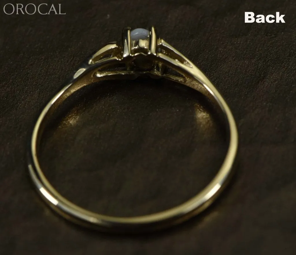 Gold Quartz Ring "Orocal" RL788Q Genuine Hand Crafted Jewelry - 14K Gold Casting