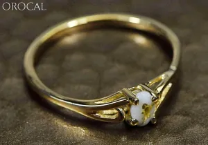 Gold Quartz Ring "Orocal" RL788Q Genuine Hand Crafted Jewelry - 14K Gold Casting