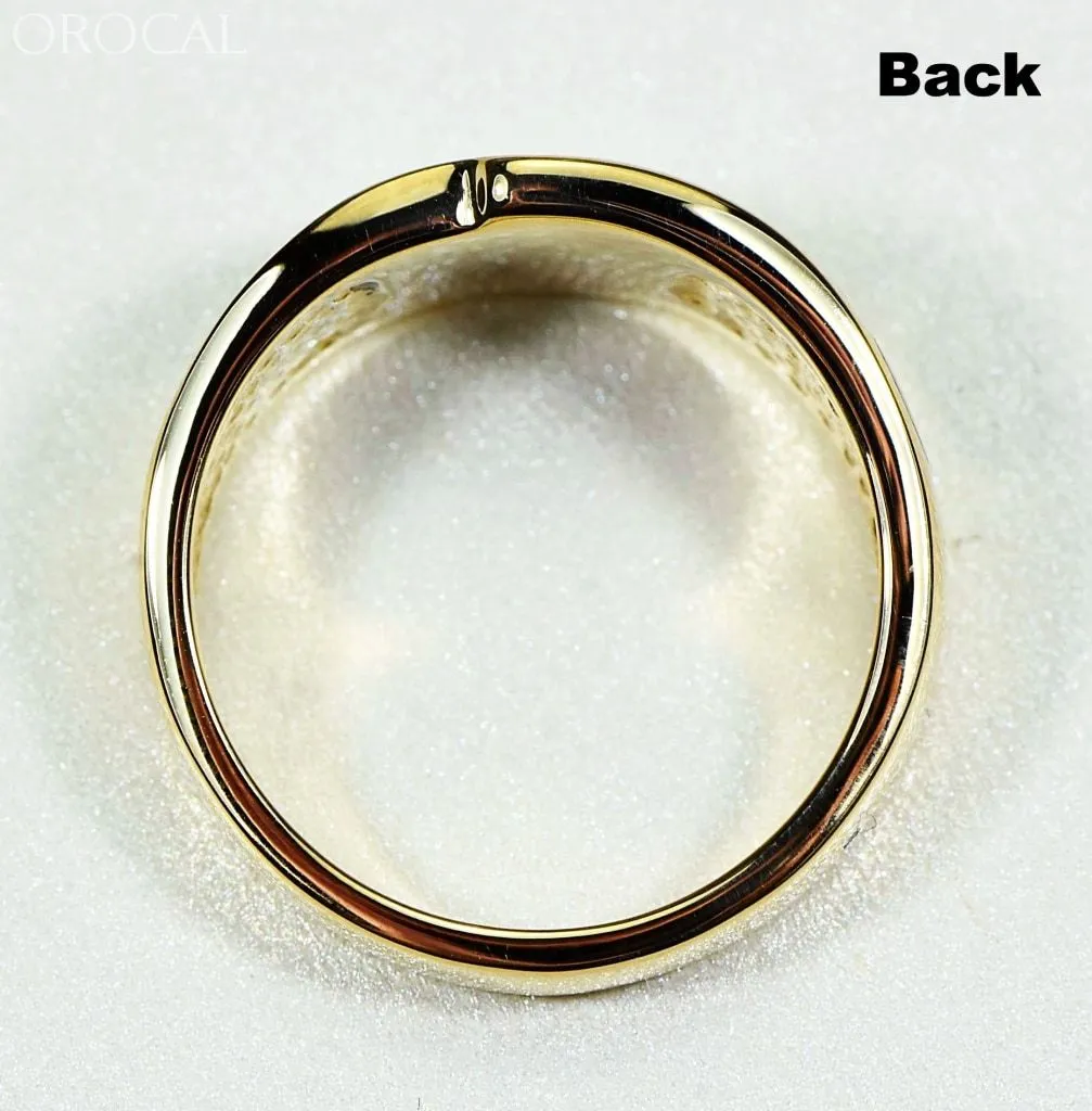 Gold Quartz Ring "Orocal" RL882D8Q Genuine Hand Crafted Jewelry - 14K Gold Casting