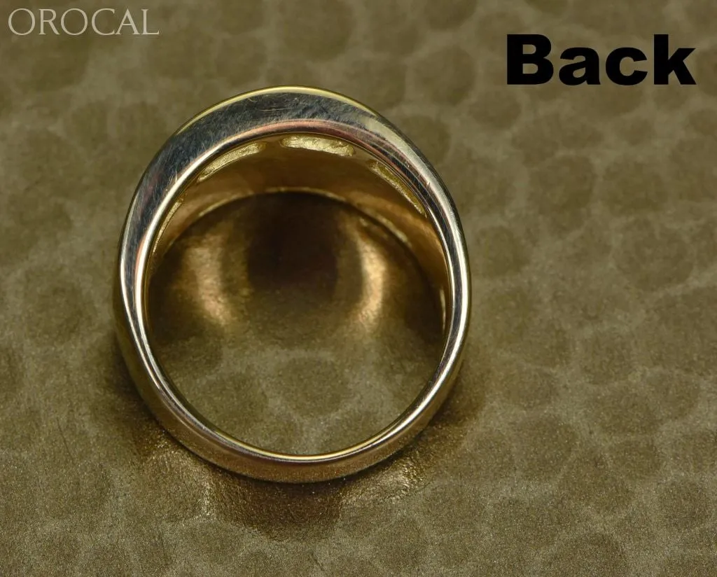 Gold Quartz Ring "Orocal" RL892D60Q Genuine Hand Crafted Jewelry - 14K Gold Casting