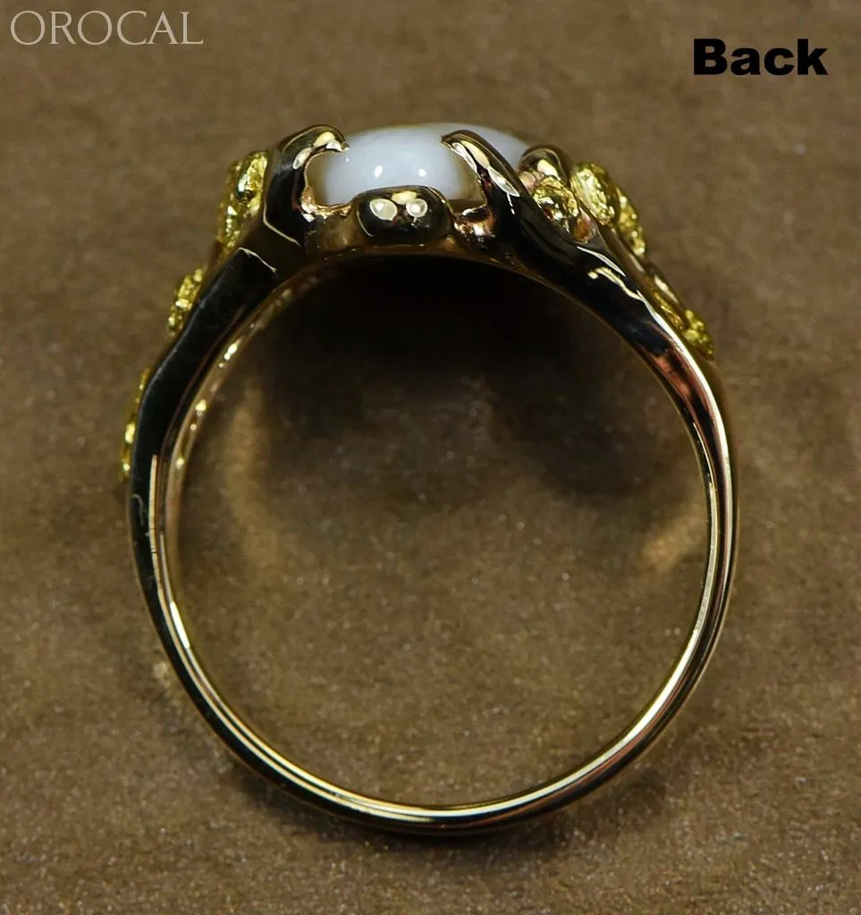 Gold Quartz Ring "Orocal" RL964Q Genuine Hand Crafted Jewelry - 14K Gold Casting