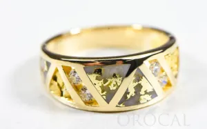Gold Quartz Ring "Orocal" RL968D18NQ Genuine Hand Crafted Jewelry - 14K Gold Casting