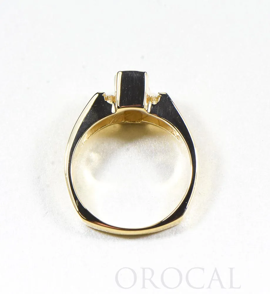 Gold Quartz Ring "Orocal" RLDL50D12Q Genuine Hand Crafted Jewelry - 14K Gold Casting