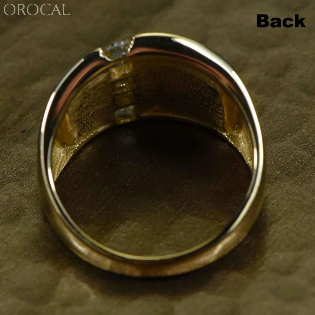 Gold Quartz Ring "Orocal" RLJ500DQ Genuine Hand Crafted Jewelry - 14K Gold Casting