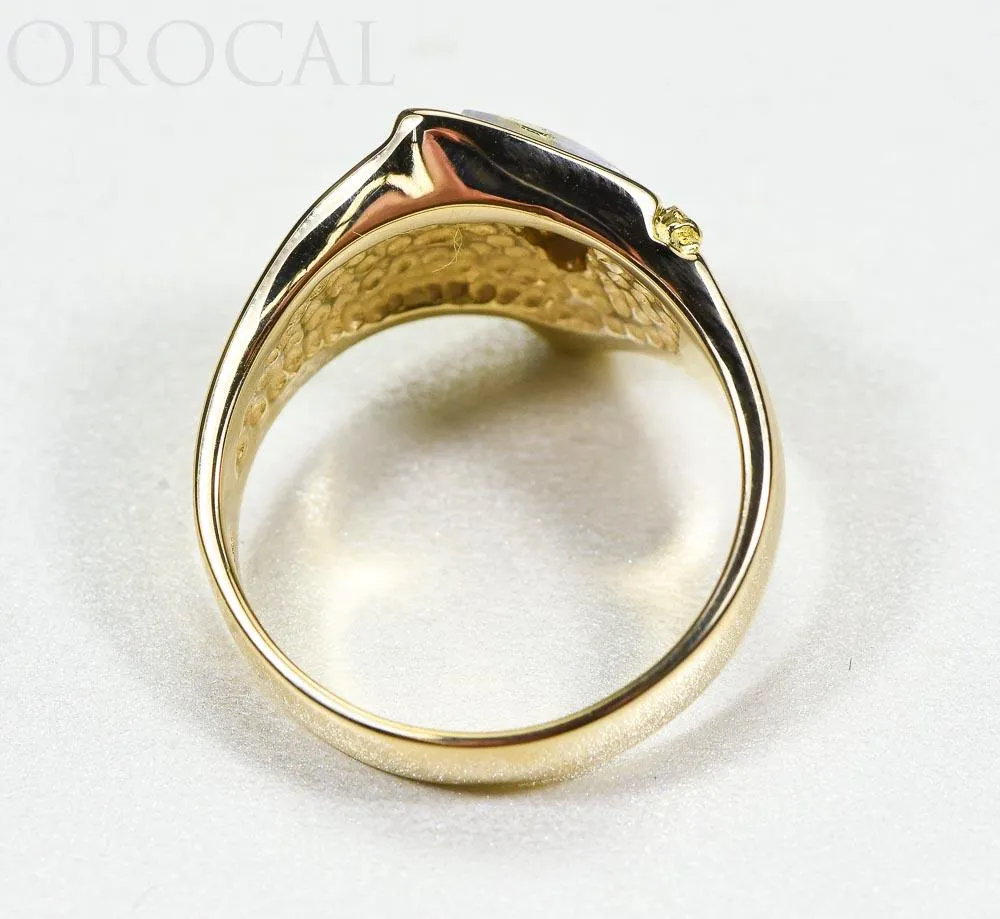Gold Quartz Ring "Orocal" RLL1024NQ Genuine Hand Crafted Jewelry - 14K Gold Casting
