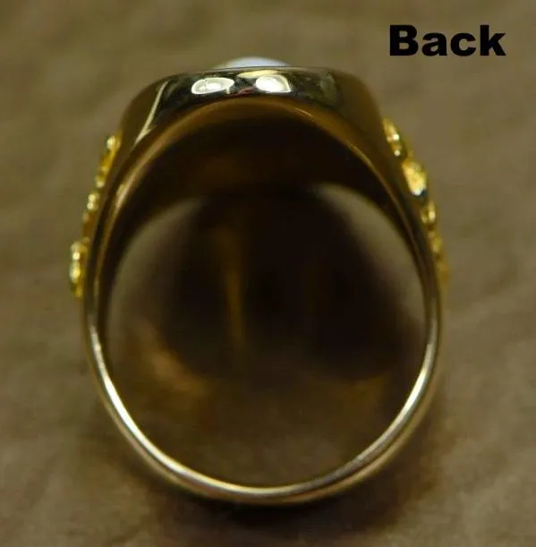Gold Quartz Ring "Orocal" RLL923D60Q Genuine Hand Crafted Jewelry - 14K Gold Casting