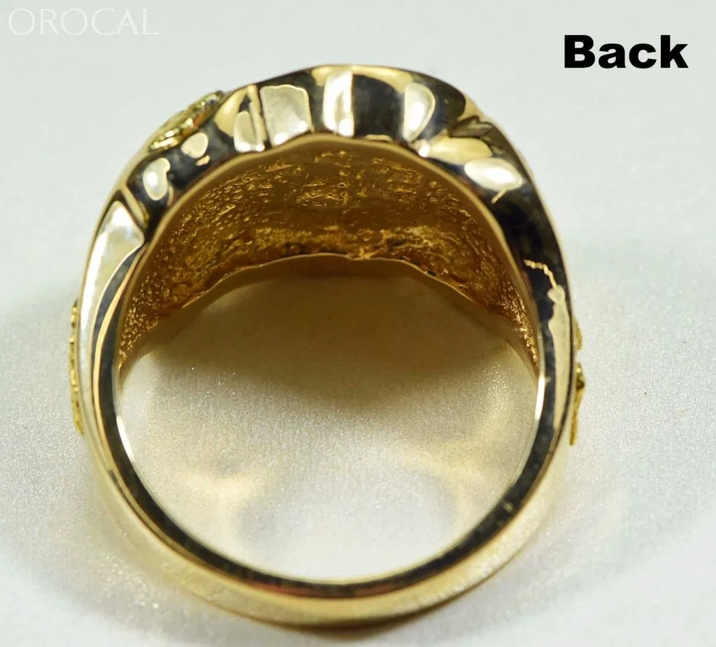 Gold Quartz Ring "Orocal" RM518Q Genuine Hand Crafted Jewelry - 14K Gold Casting