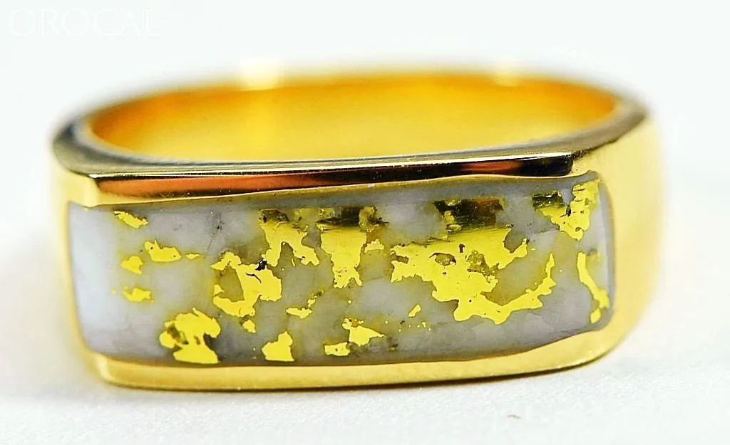 Gold Quartz Ring "Orocal" RM567Q Genuine Hand Crafted Jewelry - 14K Gold Casting