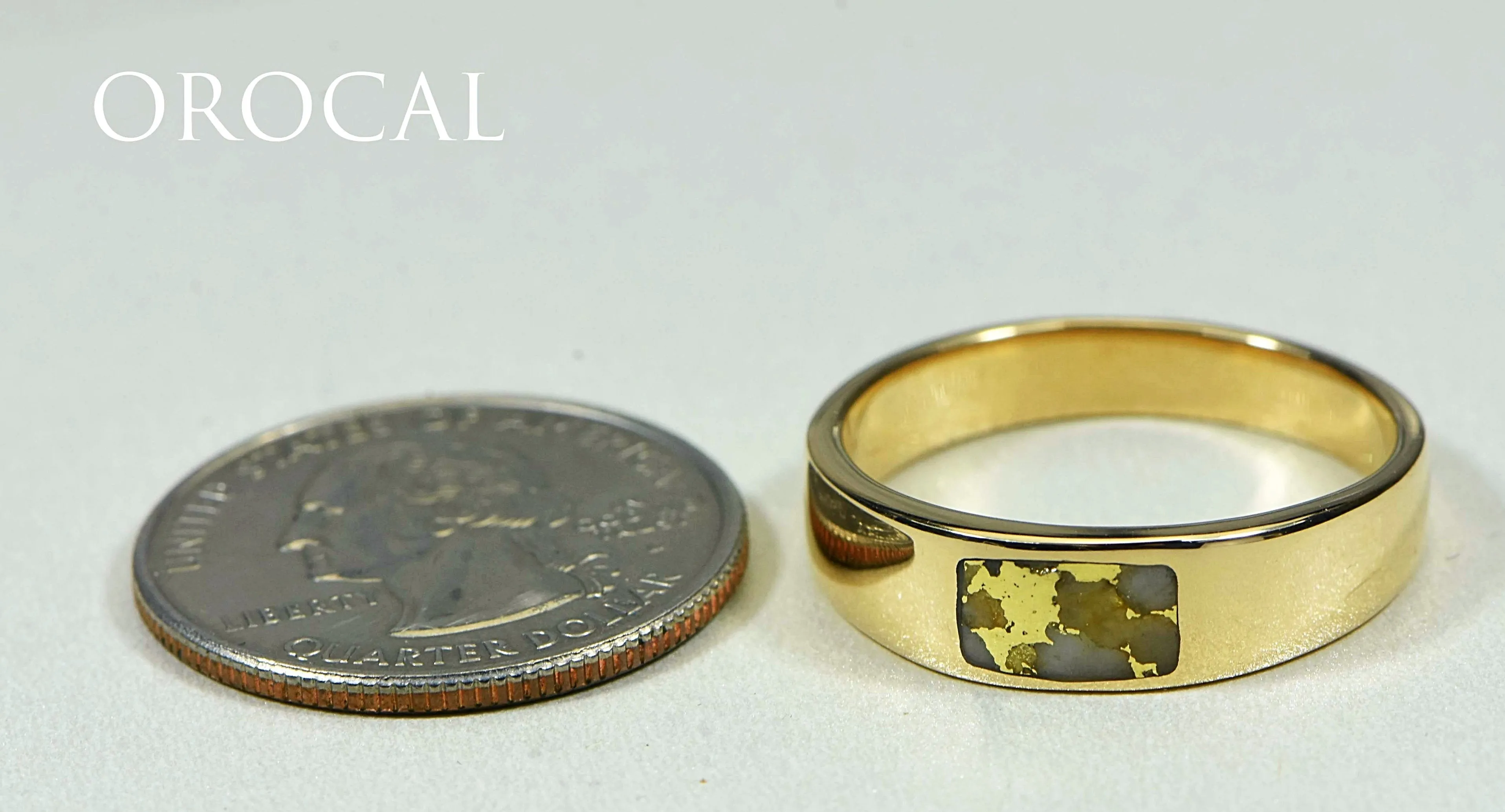 Gold Quartz Ring "Orocal" RM652Q1 Genuine Hand Crafted Jewelry - 14K Gold Casting