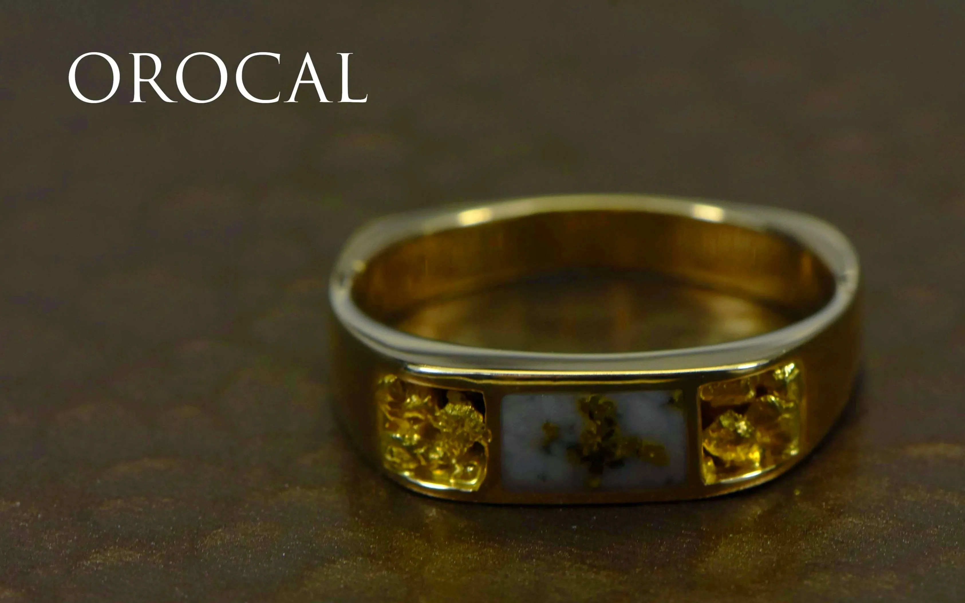Gold Quartz Ring "Orocal" RM656NQ Genuine Hand Crafted Jewelry - 14K Gold Casting