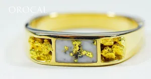 Gold Quartz Ring "Orocal" RM656NQ Genuine Hand Crafted Jewelry - 14K Gold Casting