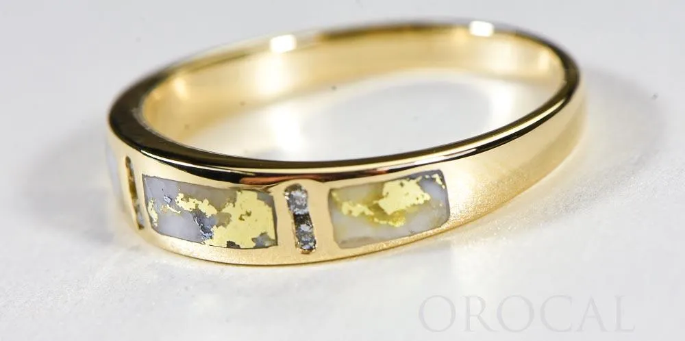 Gold Quartz Ring "Orocal" RM733D8Q Genuine Hand Crafted Jewelry - 14K Gold Casting
