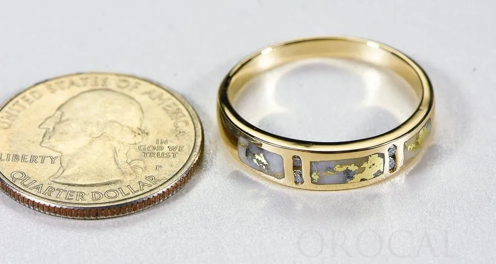 Gold Quartz Ring "Orocal" RM733D8Q Genuine Hand Crafted Jewelry - 14K Gold Casting