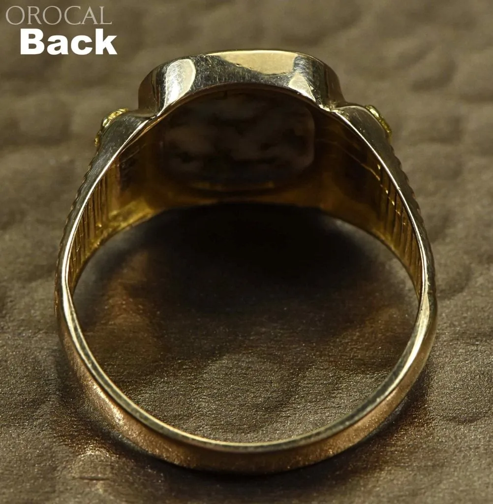 Gold Quartz Ring "Orocal" RM794NQ Genuine Hand Crafted Jewelry - 14K Gold Casting