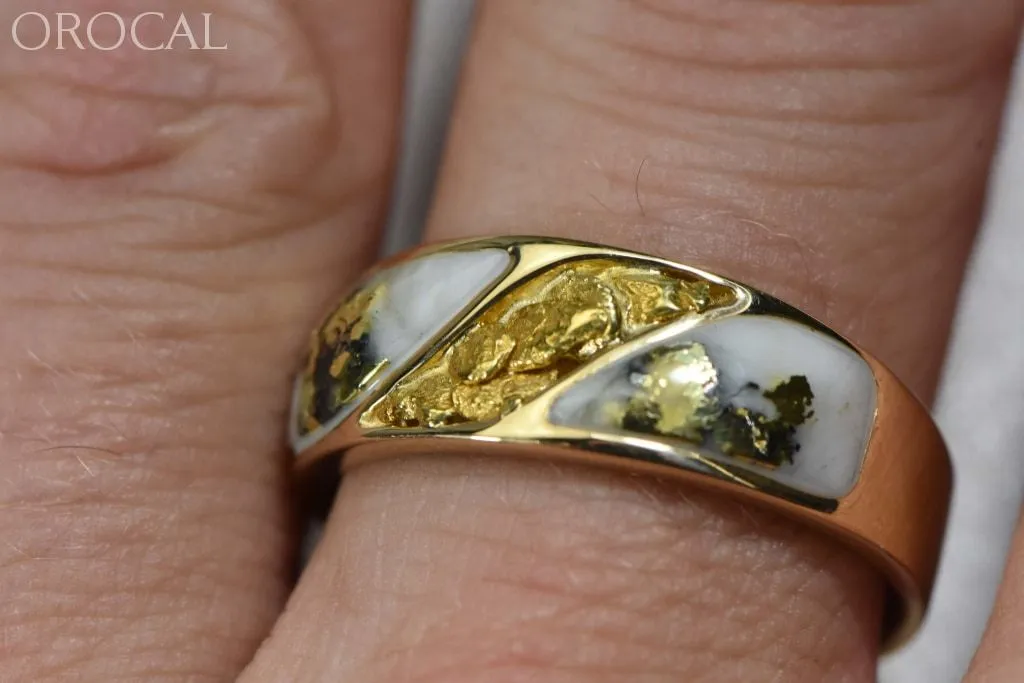 Gold Quartz Ring "Orocal" RM900NQ Genuine Hand Crafted Jewelry - 14K Gold Casting