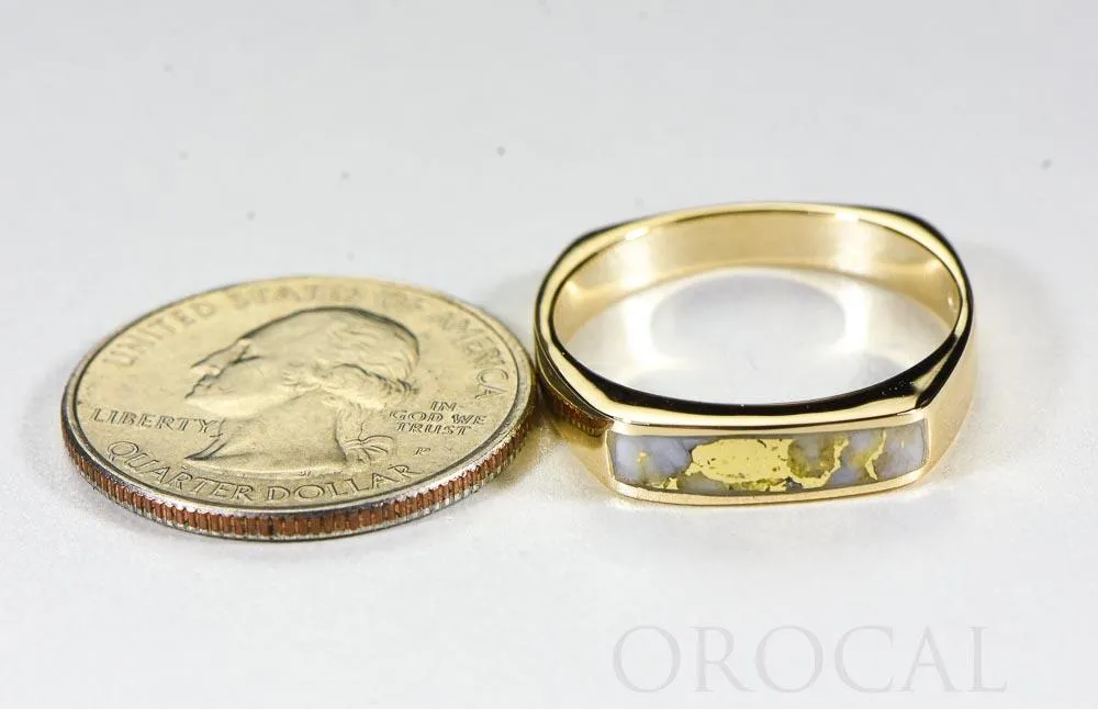 Gold Quartz Ring "Orocal" RM902Q Genuine Hand Crafted Jewelry - 14K Gold Casting