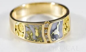 Gold Quartz Ring "Orocal" RMDL58SD9NQ Genuine Hand Crafted Jewelry - 14K Gold Casting