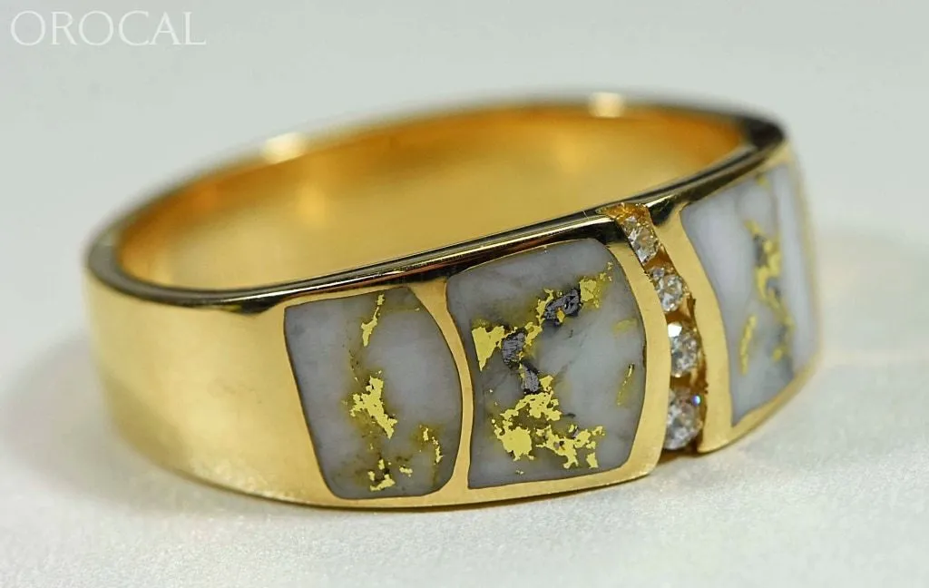 Gold Quartz Ring "Orocal" RMDL58SD9Q Genuine Hand Crafted Jewelry - 14K Gold Casting