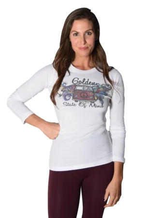 Golden State of Mind Hippie Bus on Lightweight Thermal