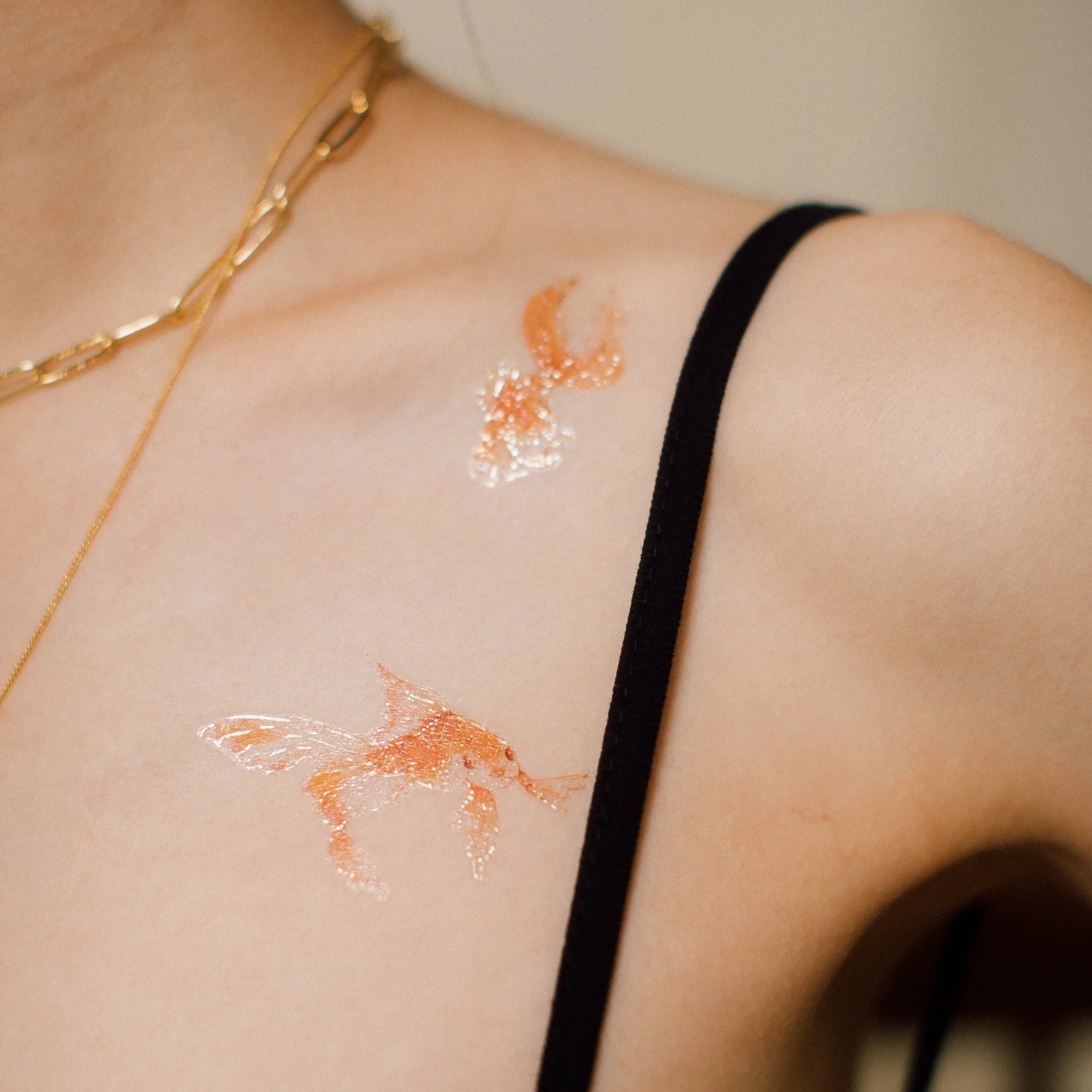 Goldfish 2 Temporary Tattoo