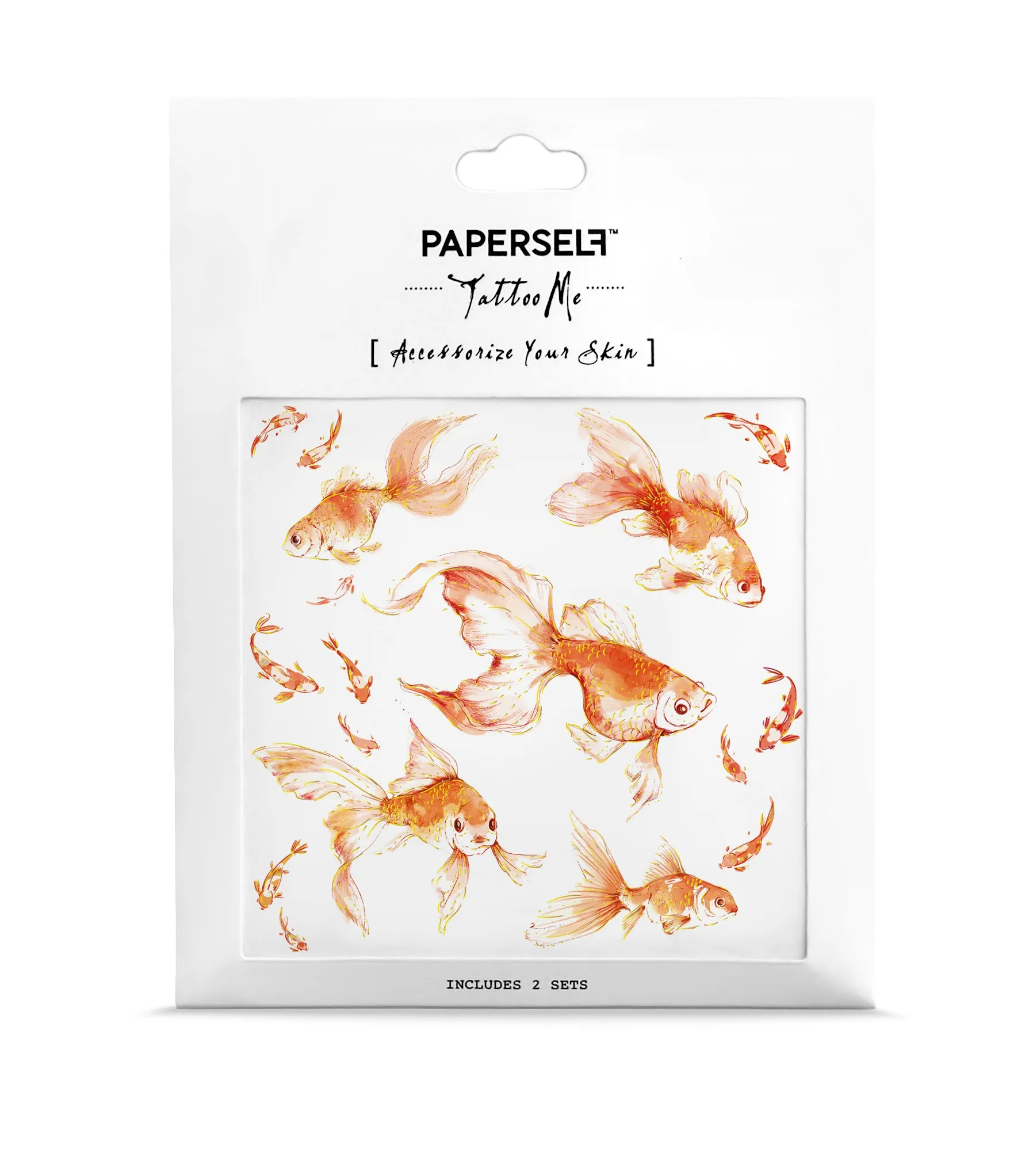 Goldfish 2 Temporary Tattoo