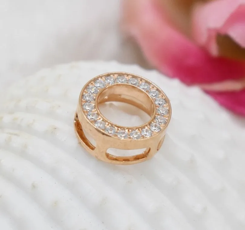 GORGEOUS REAL DIAMOND PENDANT| ROUND DIAMOND CLUSTER MINIMALIST NECKWEAR| 14K SOLID ROSE GOLD| VS/SI I-J COLOR PENDANT| APRIL BIRTHSTONE
