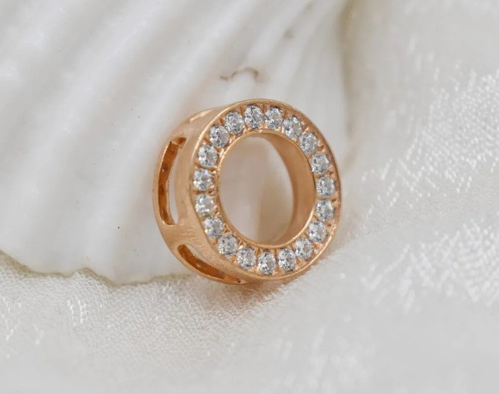 GORGEOUS REAL DIAMOND PENDANT| ROUND DIAMOND CLUSTER MINIMALIST NECKWEAR| 14K SOLID ROSE GOLD| VS/SI I-J COLOR PENDANT| APRIL BIRTHSTONE