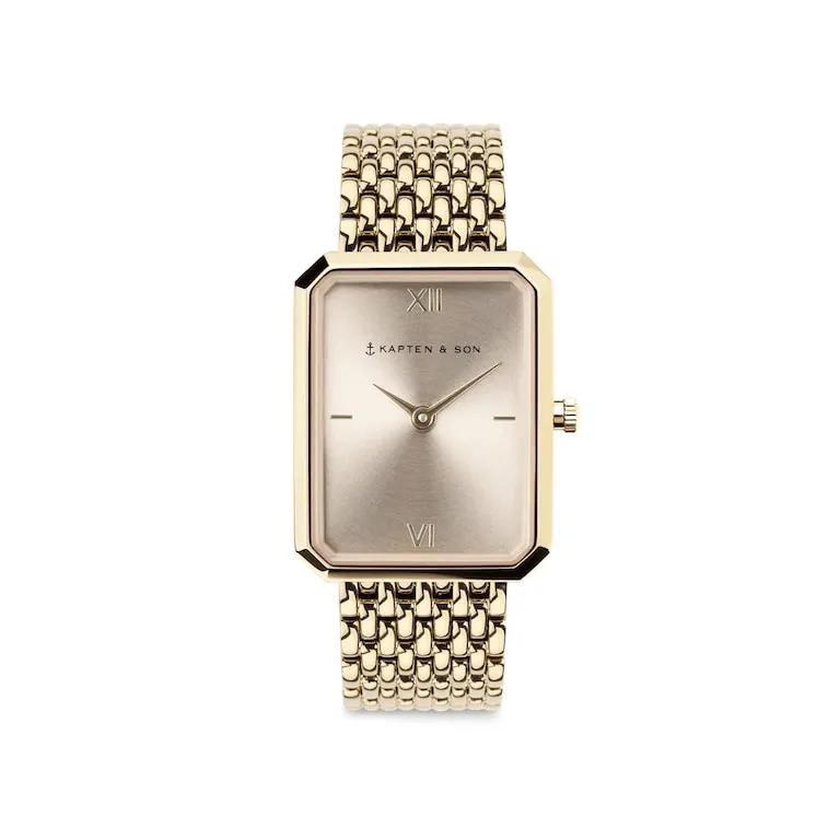 Grace Light Gold Cream Woven Steel