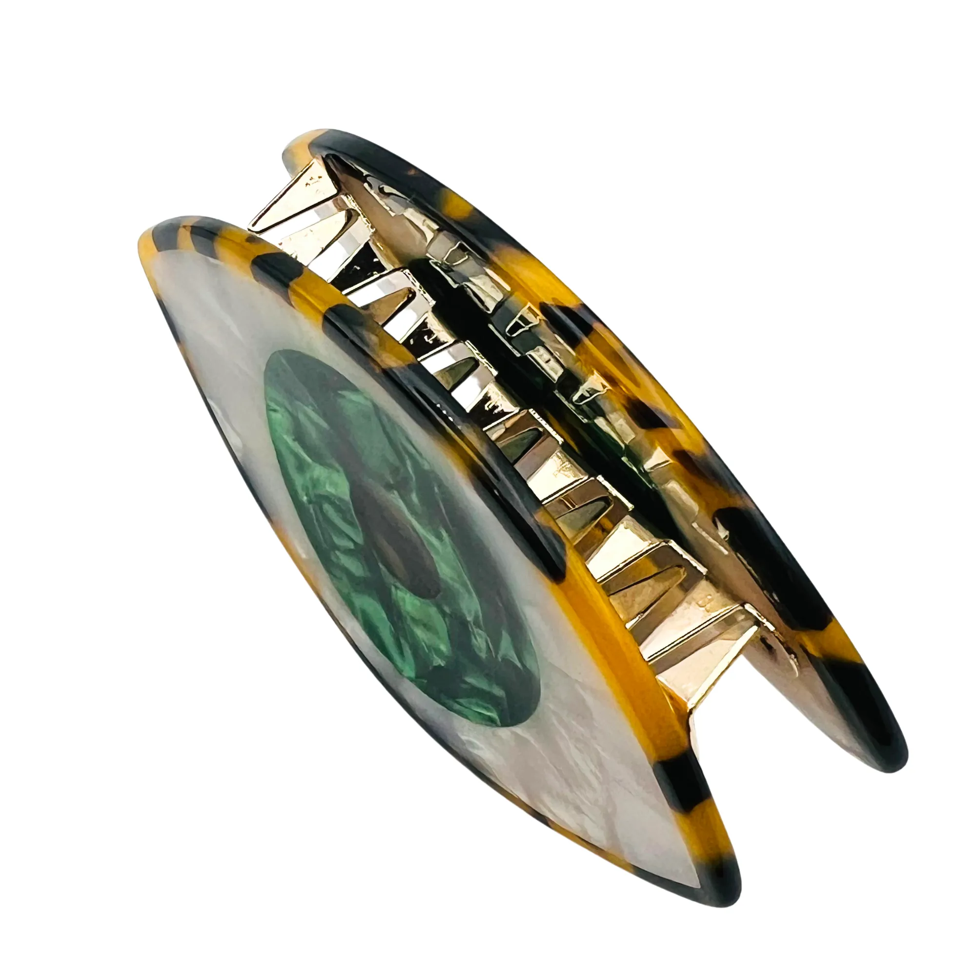 Green Evil Eye Hair clip