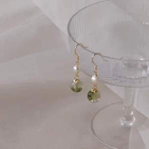 Green Phantom Quartz Earrings