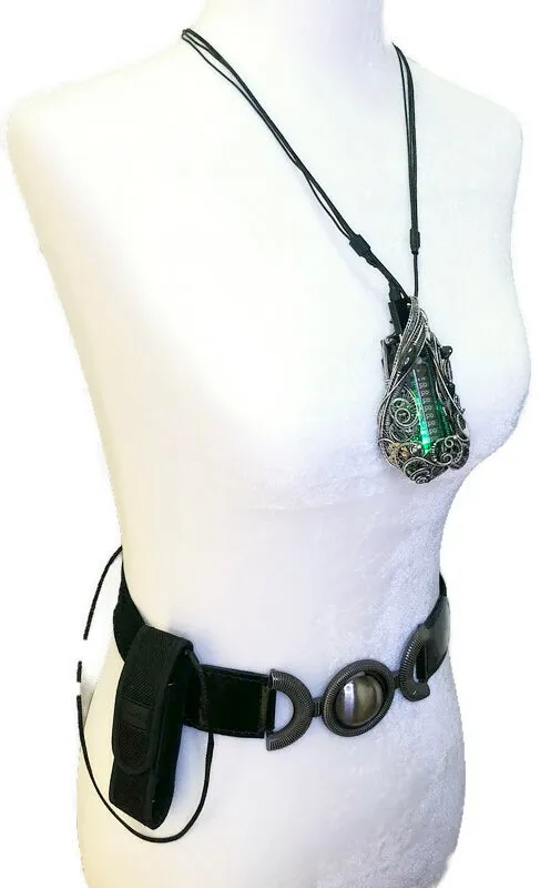 Green Sweeper Nixie Tube Steampunk/Cyberpunk Fusion LED Necklace