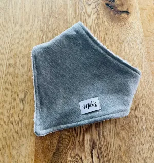Grey Bandana Bib