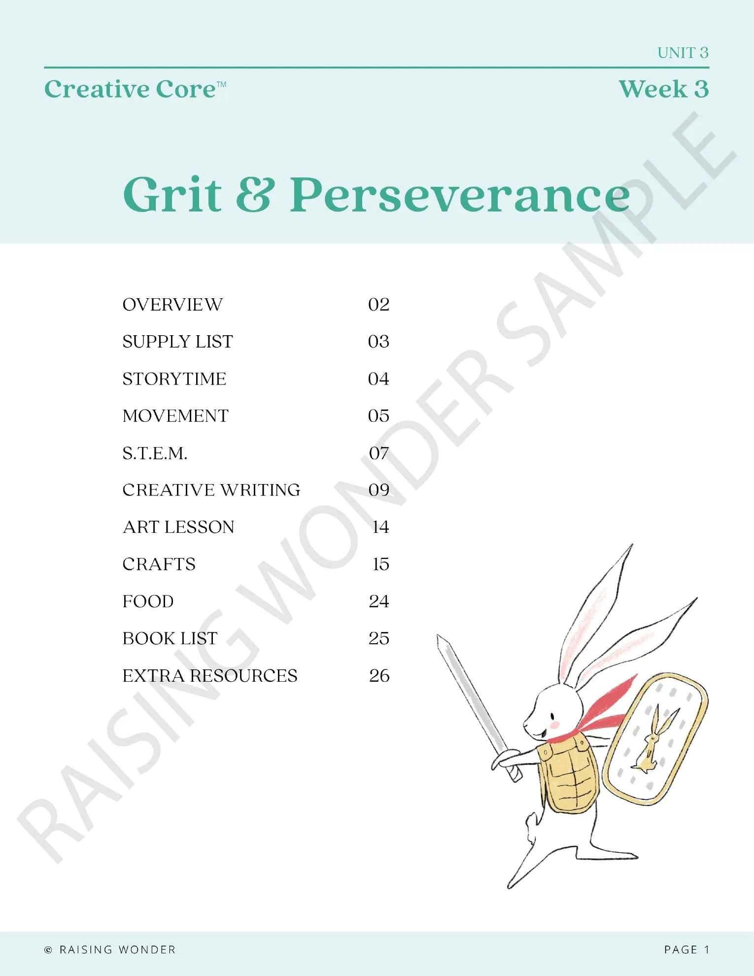 GRIT & PERSEVERANCE UNIT