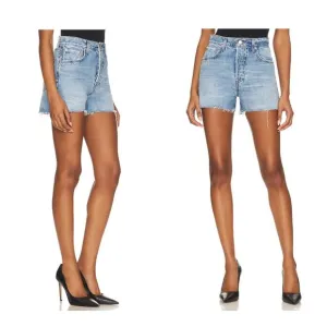GRLFRND | NEW Jules Super High Rise Vintage Denim Short in Dume Cove Size 31
