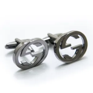 Gucci Mens Cufflinks – Branded Mens Cufflinks – Glossy Black