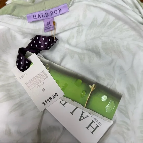 Hale Bob Green Mid-Length Robe -(NWT), Size M