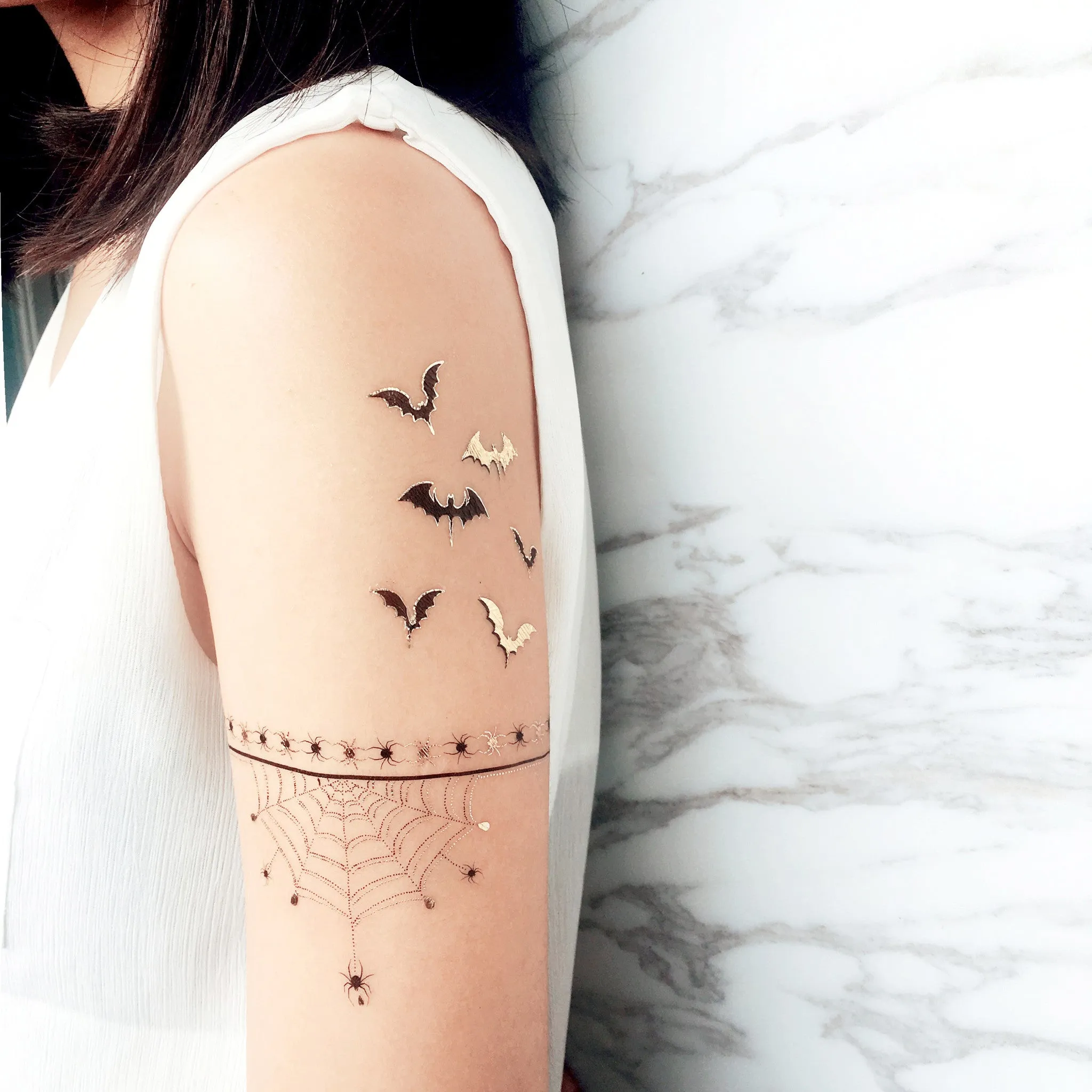 Halloween Bat Temporary Tattoo