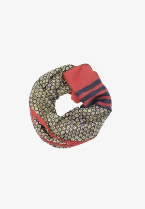 Handmade Silk Block Print Natural Dyes Red and Black